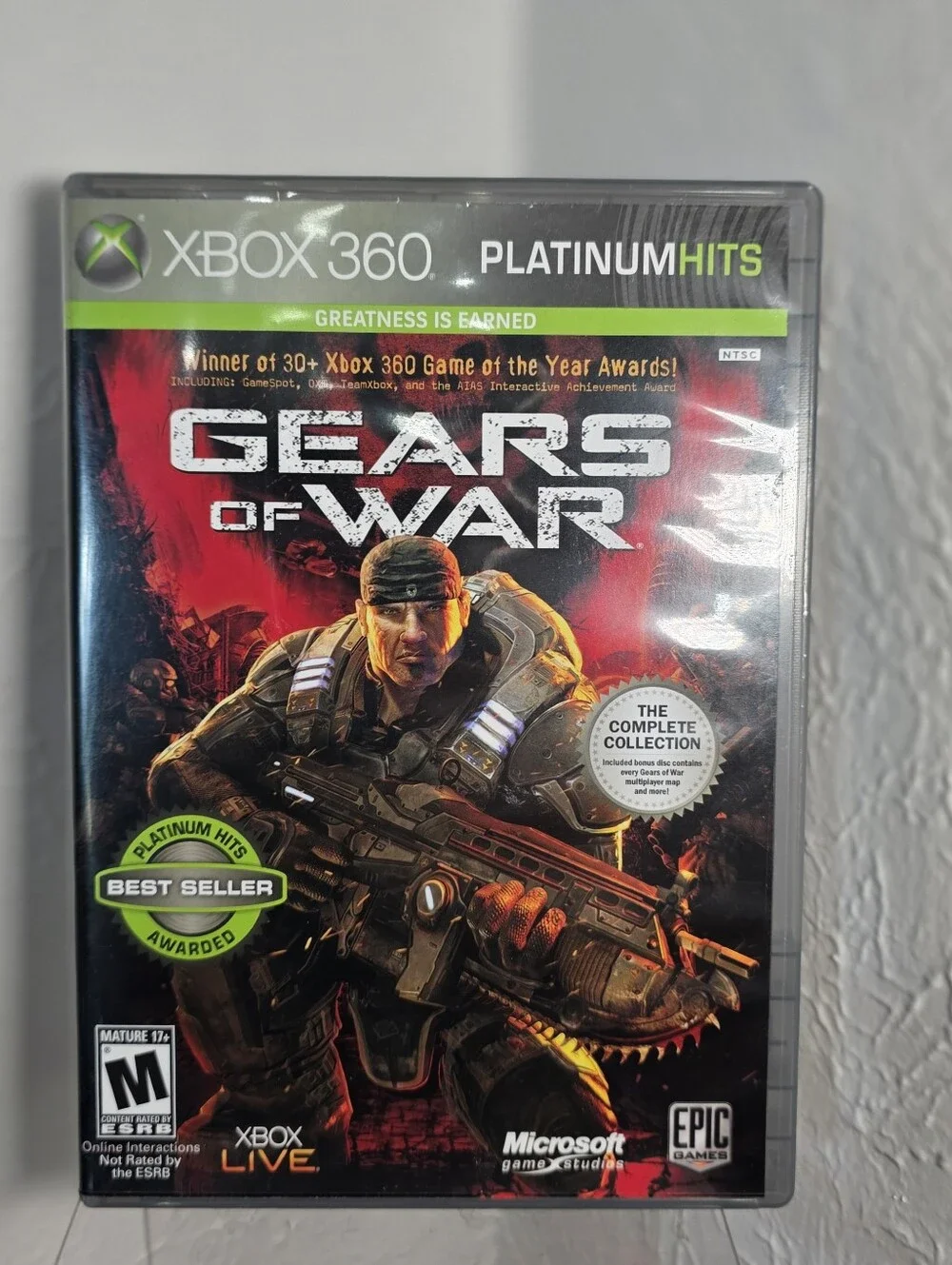 Gears of War Xbox 360 Platinum Hits Complete Collection 2 Disc Version CIB